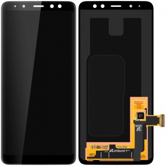 Módulo LCD Samsung Galaxy A8 (2018) Preto A530F - Service Box