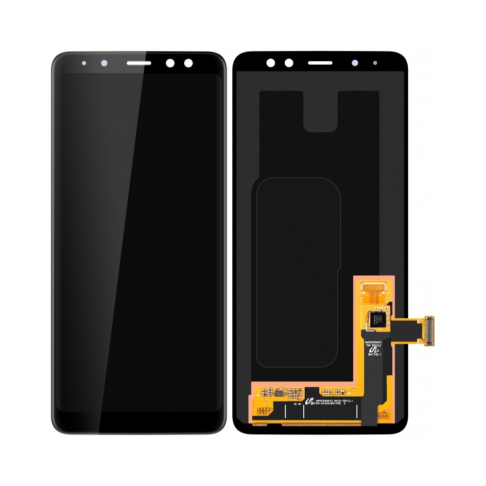 Módulo LCD Samsung Galaxy A8 (2018) Preto A530F - Service Box