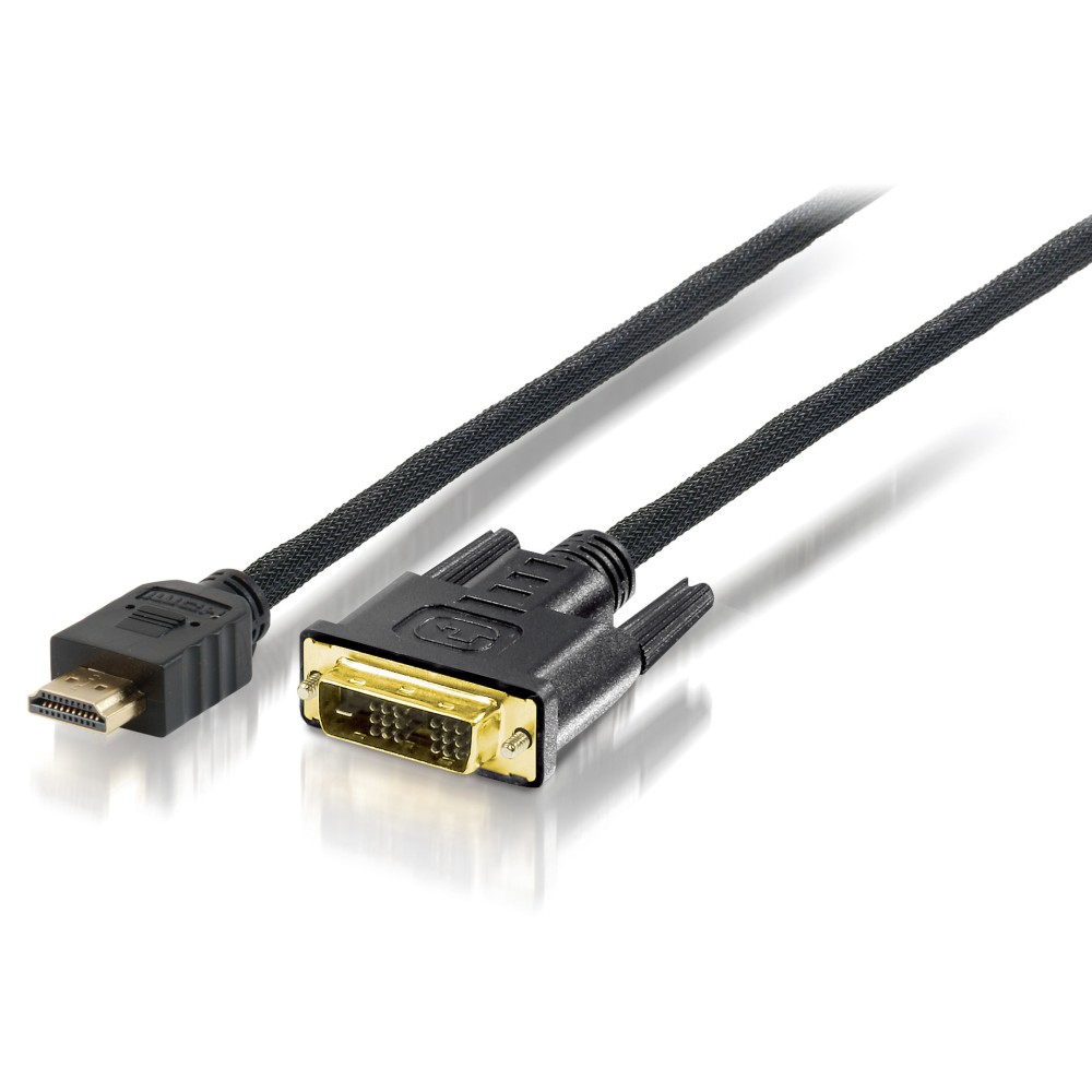 CABO HDMI P/ DVI-D SINGLE LINK, M/M, 2.0m EQUIP