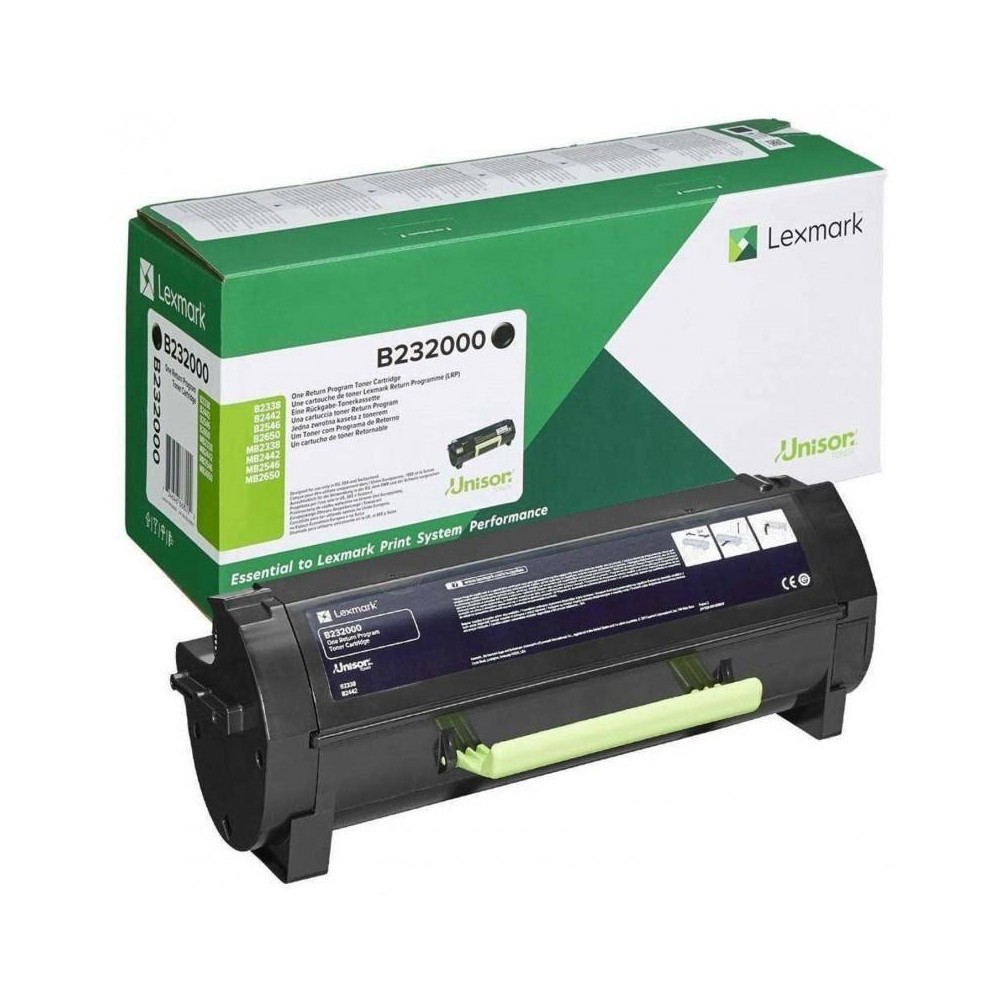 Toner Lexmark B232000 Preto c/ Programa Retorno