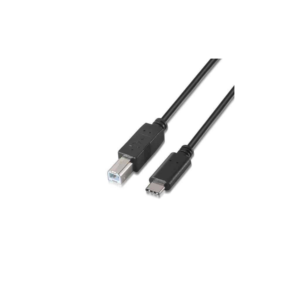 AISENS Cabo USB(B) (Impressora) 2.0 A USB(C) 1M Preto