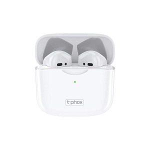 T-Phox Fones Bluetooth earbuds branco