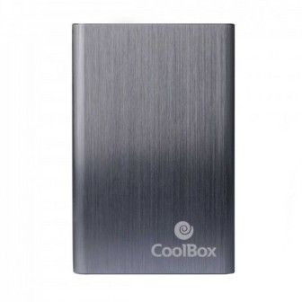 Caixa Externa de Aluminio CoolBox cinza p/ HDD e SSD SATA 2.5"