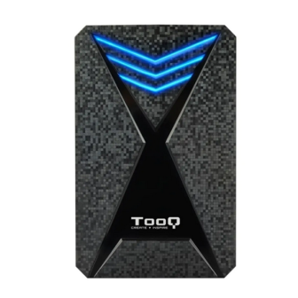 TOOQ Caixa Externa 2,5" SATA TQE-2550L Gaming LED Azul USB3.1