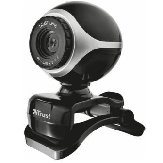 Webcam TRUST Exis Webcam  Black/Silver