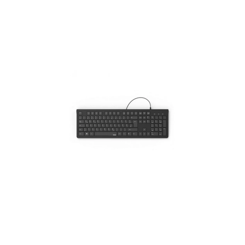 Teclado HAMA com fio KC-200" Black - 182681