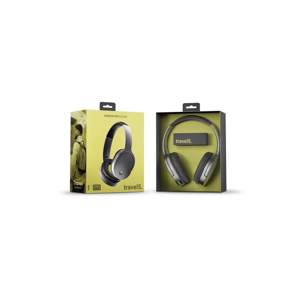 Energy Sistem Auscultadores Bluetooth Travel 5 ANC Black