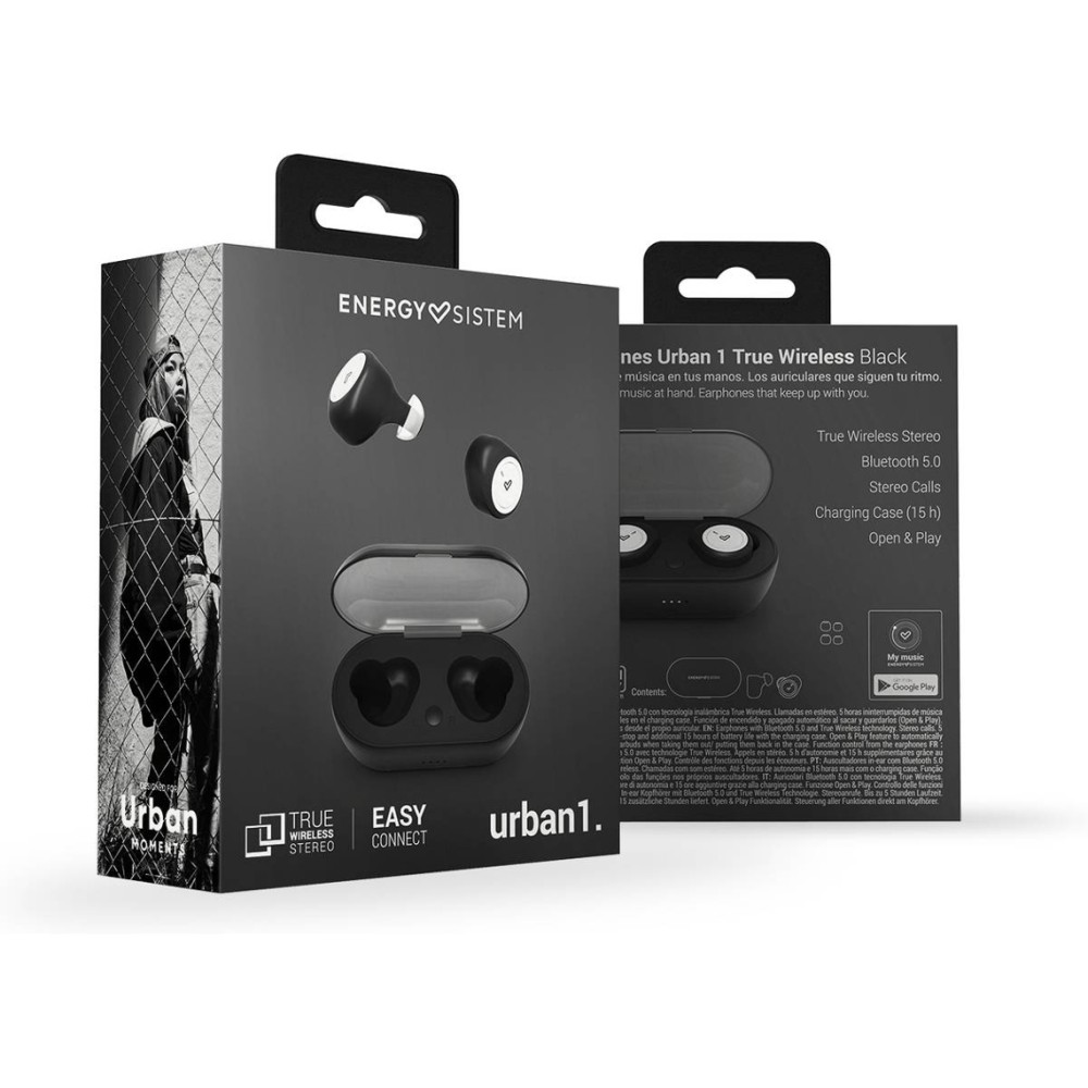 Energy Sistem Auriculares Urban 1 TWS Preto