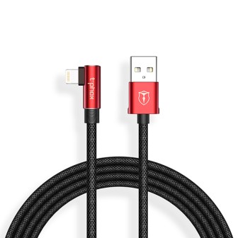 T-Phox Champion Cabo USB Lightning 2.4A Preto/Vermelho